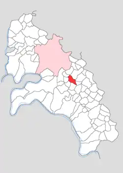 Map showing Jamalpur in Firozabad block