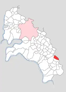 Map showing Kolamai in Firozabad block