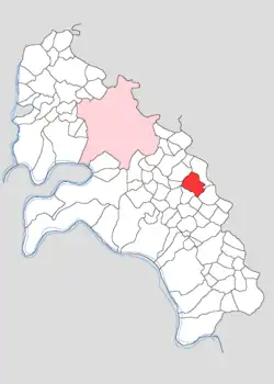 Map showing Sargawan in Firozabad block