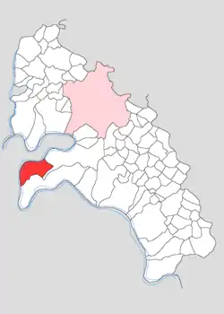 Map showing Usmanpur in Firozabad block