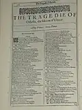 First Folio (1623) title page facsimile