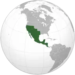 Location of Mexico