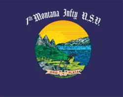 Flag carried by the First Montana Volunteers, 1898[2]