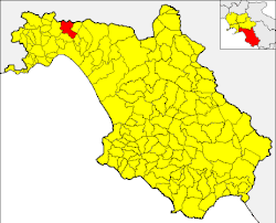Fisciano within the Province of Salerno