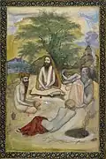 Five Holy Men, A Leaf from the St. Petersburg Album. c. 1625–1630. Private collection.