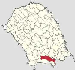 Location in Botoșani County