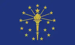 Hadley's initial flag design with the state name omitted.