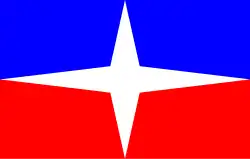 Unofficial flag of Interlingua proposed by Karel Podrazil