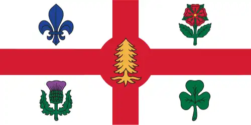 Flag of Montreal, Quebec, Canada