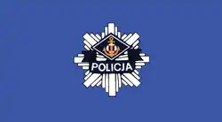 Polish Police vessels flag