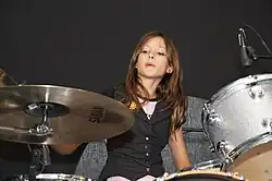 Stevens performing with The Flairz in 2006