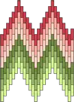 Flame stitch motif