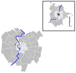 Position of the quartiere within the city