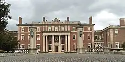 Front of the mansion