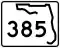State Road 385 marker
