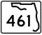 State Road 461 marker