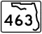 State Road 463 marker