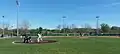A baseball game at Floyd Central