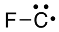 Skeletal formula of fluoromethylidyne