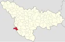 Location in Timiș County
