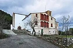 Ermita de Santa Maria and Casa de Colònies, Font Rubí