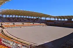Foolad Arena under construction.
