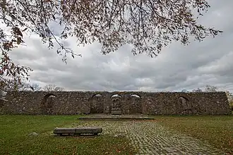 Stone path leading to the barrack was paved by the prisoners[27]
