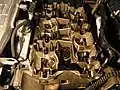 Cylinder head without cam drive or valve lifters