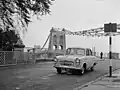 Ford Prefect 100E being road tested in 1954