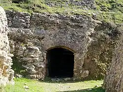 Tunnel connecting the fort with the bastion