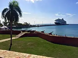 SW View from Seawall with Cannons