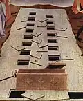 Detail of the broken tombs