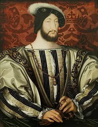 Portrait of Francis I, King of France (reigned 1515 to 1547)