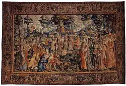 1610 tapestry from a series on Diana by François Spierincx after a design by Karel van Mander (Rijksmuseum, Amstersdam)
