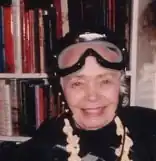 Francelia Butler at her home in Mansfield Hollow, CT., c. early 1990s