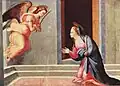 The Annunciation, late 1520s. Corsham Court (Wiltshire), Methuen Collection.