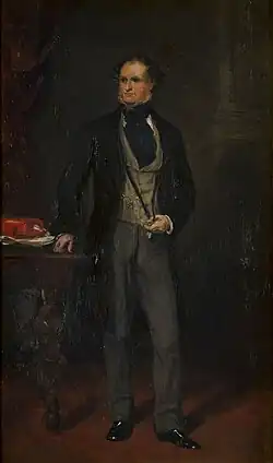 Earl of Derby, study for painting by Francis Grant