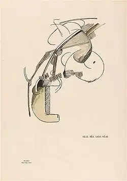 Fille née sans mère (Girl Born Without a Mother), 1915, work on paper, 47.4 x 31.7&nbsp;cm, Musée d'Orsay
