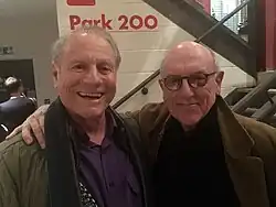 Lazarus (left) with Mart Crowley (right) in 2016