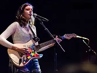 Frankie Bird performing in 2016