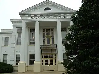 Franklin County Courthouse in May 2010