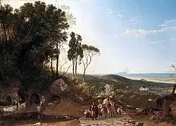 View From Ariccia Toward The Sea