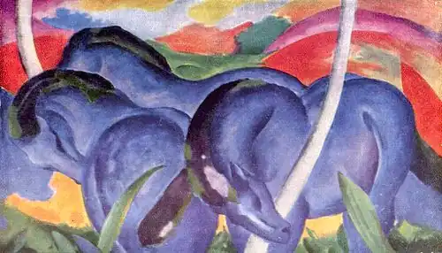 Franz Marc, The Large Blue Horses (1911)