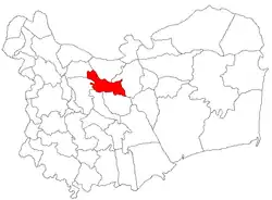 Location in Tulcea County