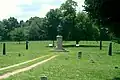 Humphreys' Division Monument (1908) is in the center of the cemetery