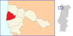 Location of Aguçadoura e Navais