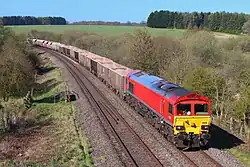 59205 in DB red but no logos, 2021