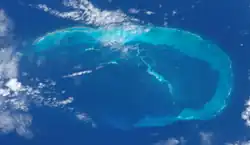 French Frigate Shoals atoll as seen from satellite