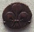 French-issued copper coin, minted in Pondichéry, used for internal Indian trade.