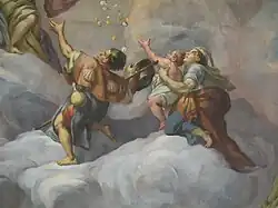 Detail of the Allegory of Love, fresco in the dome of Karl's Church, Vienna (circa 1750).